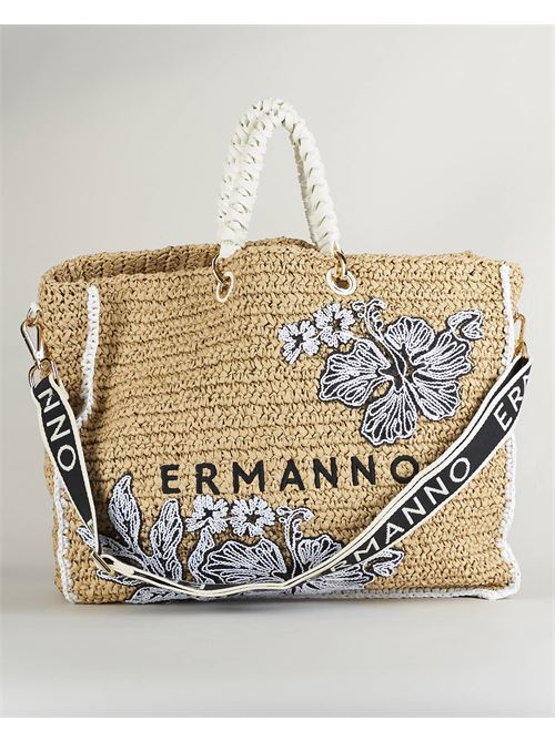Raffia bag with embroidery Ermanno by Ermanno Scervino ERMANNO BY ERMANNO SCERVINO |  | D44ES004E2DMF558
